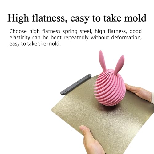 Image of HzdaDeve AD5X Build Plate with Handle for 5M /5M Pro /AD5X Textured Double-Sided Heated Bed Spring Flexible Platform Glueless Steel 3D Printer Printing