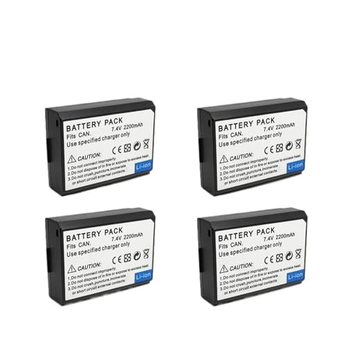 4 Uds LP-E10 LPE10 LP E10 Batería For Cámara Digital, Compatible Con Canon, EOS 1100D 1200D 1300D 2000D 4000D Rebel T3 T5 T6 KISS X50 X70(4 Battery)