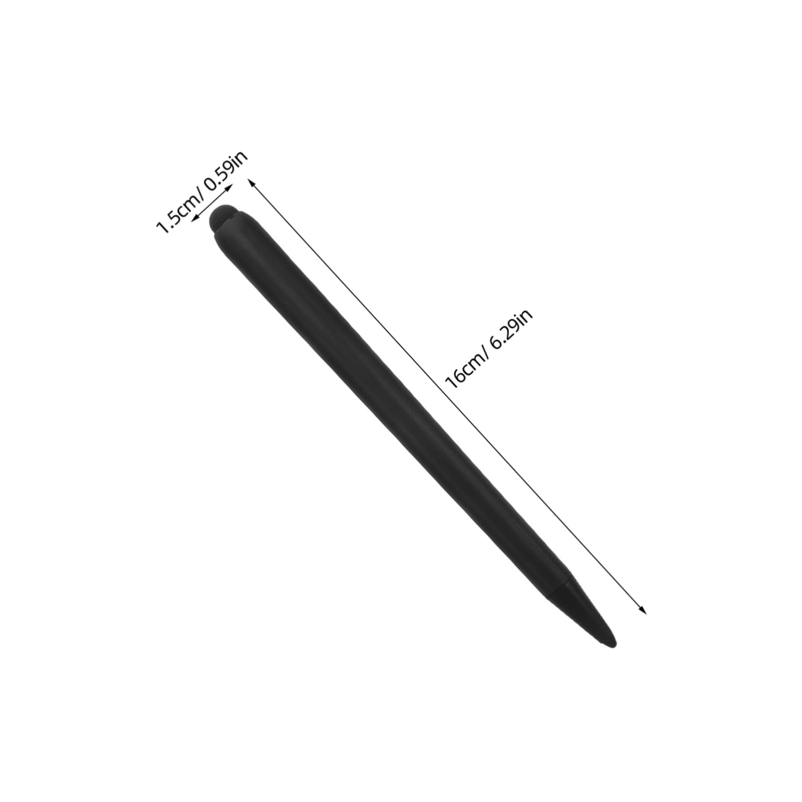 Touch Screen Stylus 2pezzi Abs a Doppia Punta per Schermo | Nero, Uso per Lavagna Bianca Elettronica e Macchina Didattica Tutto, Scrittura Precisa per Riunioni