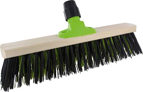 Room Broom 40cm, Stick Holder, Black-Green