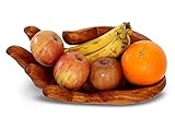 G6 COLLECTION Wooden Handmade Hand Palm Fruit Decorative Bowl Centerpiece Hand Carved Art Home Decor Gift Decoration Artwork Handcrafted Storage Wood Serving Bowls Hand