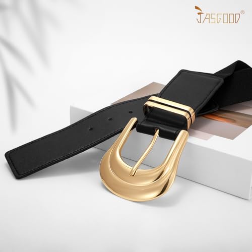 JASGOOD Women Wide Elastic Waist Belt for Dresses Vintage Western Stretchy Belt For Ladies3