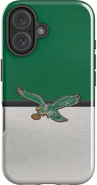 Skinit Impact Phone Case Compatible with iPhone 16 Plus - Officially Licensed NFL Philadelphia Eagles Retro Logo Design