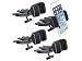 Produktbild Lescars Handyhalter Auto: 4er-Set Kfz-Smartphone-Halterungen für CD-Laufwerk, mit Kugelgelenk (Kfz Halter, Handyhalterung CD-Schacht, Mobiltelefon)