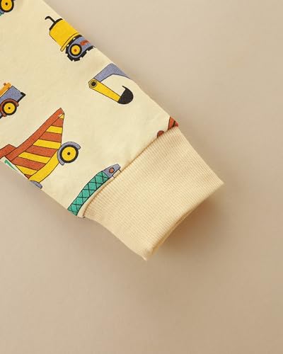 Image of AIWUHE Toddler Cotton Sweatshirt Boys Girls Pullover Long Sleeve Tops 2-6Y