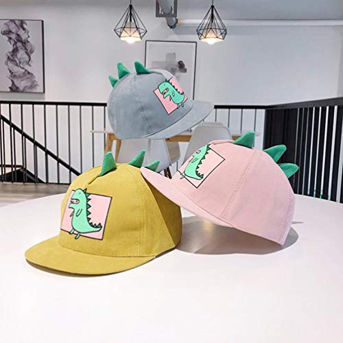 Boné infantil de verão PRETYZOOM chapéu de beisebol respirável sol boné dinossauro (azul claro, adeq