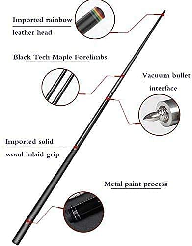 Taco de billar profesional de arce 147 cm con puntas 10.8 mm miniatura 2