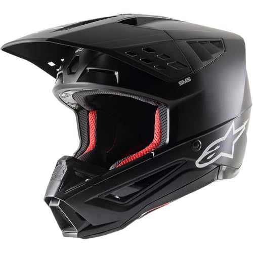 Alpinestars S-M5 Solid 2024 Motocross Helm, schwarz matt, XS (53/54)