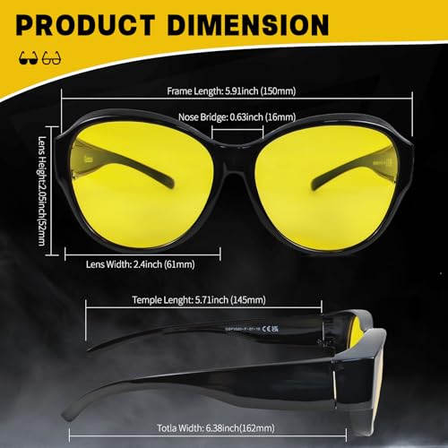 Polarized Fit Over Glasses Sunglasses for Women Men4