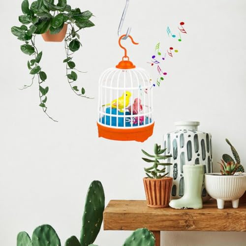 Image of Talking Bird Toy for Kids | Repeats What You Say | Singing, Speaking, and Dancing Bird Toy| Funny Education Toys for Children Playing at Home - Orange