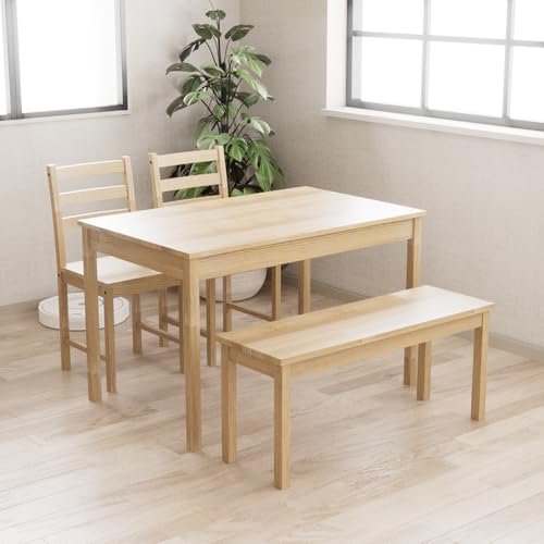 Major In Life �_�C�j���O�Z�b�g �_�C�j���O�e�[�u���Z�b�g 4�_�Z�b�g 4�l�p 4�l�|�� �V�R�� �p�C���� �l�p �e�[�u����118cm ���s��74cm ����74cm �i�`������ (�i�`������, 4�_�Z�b�g)