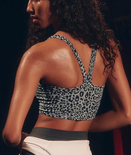 Image of Tank Tops for Women Scoop Neck Crop Tops Athletic Workout Tops Cute Seamless Cami Ribbed Tank Top