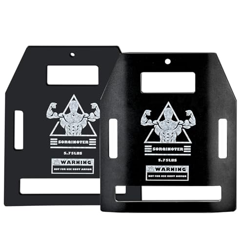 Weight Vest Plates - 8.75lb/5.75lb Pairs-Curved and Flat Weighted Vest Plates-for Strength Training, Heavy Workout, Fitness