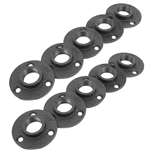 DIYEAH 10 Piezas Brida De Hierro Fundido Bridas Decorativas Para Muebles Accesorios De Hierro Maleable Para Decoración De Estanterías De Suelo