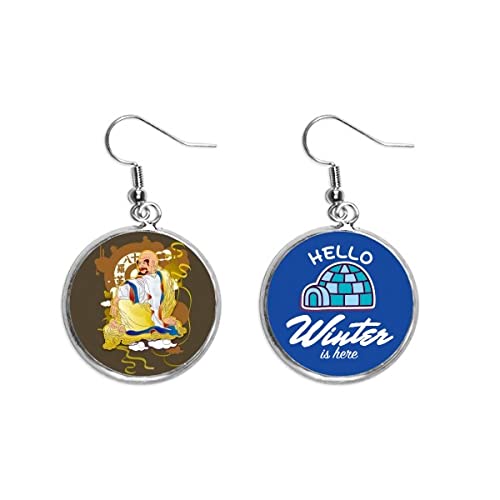 Pendientes de gota de los 18 arhats, joyería del budismo ideal para cenas de invierno