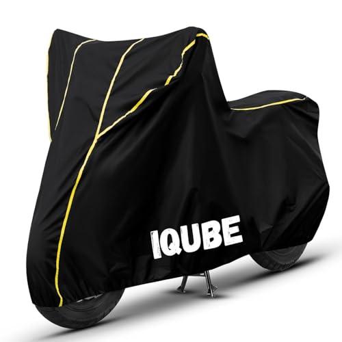 Image of Bike Cover for iQube 100% Waterproof, Dustproof & Scratch Resistant| Fully Bottom Elastic UV Resistant Heavy Duty Body Cover | All Weather Outdoor Use
