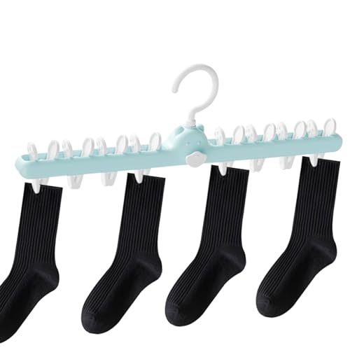 Generisch Percha de ropa interior para secar | Perchero con pinzas | Colgador de calcetines para secadora, para sujetadores, sombreros, bufandas, guantes, lavandería, interior, exterior, camping