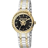 Roberto Cavalli by Franck Muller Women Analog Quartz Watch with Stainless Steel Strap RV1L189M0081