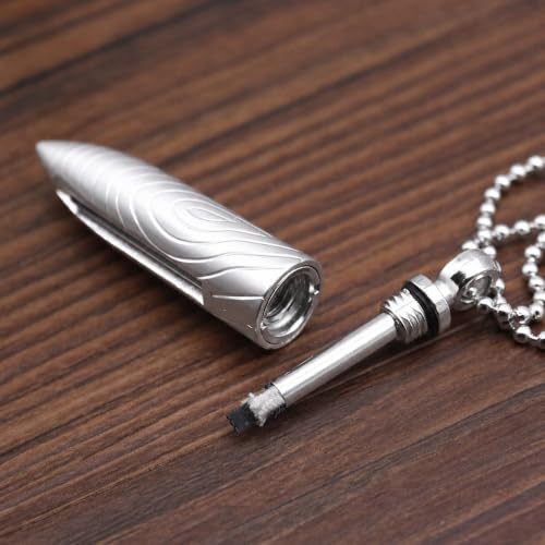 Image of Smoke King Waterproof Bullet Fire Starter Keychain Lighter. Survival Fire Starter (Fuel Not Included)