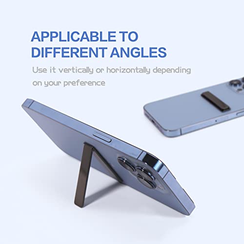 2 Pcs Foldable Cell Phone Kickstand For Desk,360°Rotation Adjustable Cellphone Ring Holder Finger Kickstand Compatible With Most Smartphones Tablets(Gun Black) #TOP2