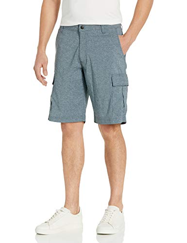 Lee Men's Dungarees Performance Cargo Short, Dress Blues, 36