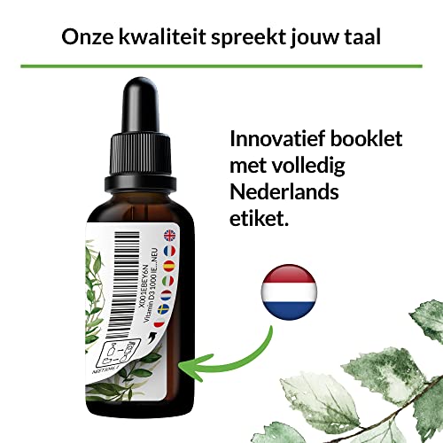 Vitamine D3 – 1000 I.E. per druppel – 50 ml (1750 druppels) – In kokosolie met middellange vetzuurketens – Hoge dosering… - Image 4