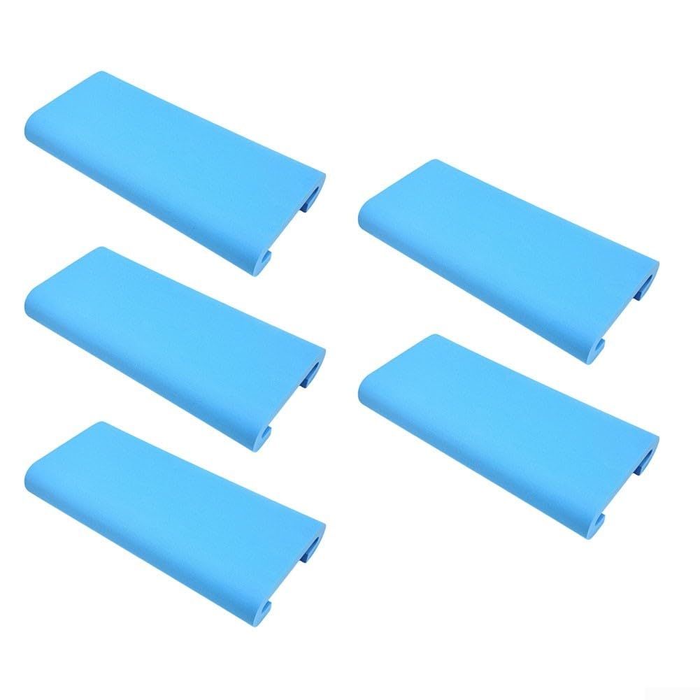 Confezione da 5 cuscini in schiuma EVA a forma di U per canoa Dragon Boat, antiscivolo, impermeabili, con supporto lombare, leggeri e ammortizzanti, 31 x 15 x 4 cm (blu)
