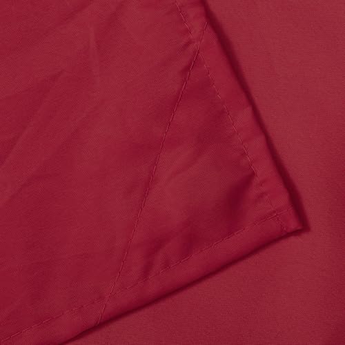 Image of N&Y HOME Fabric Shower Curtain or Liner with Magnets, Red | Hotel Quality, Machine Washable, Water Repellent, Standard Size