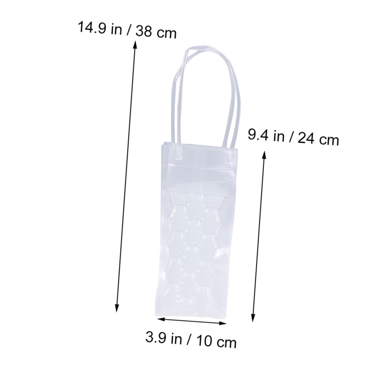 VINTORKY Wine Chiller Double-sided Wine Bottle Freezer Bag for Camping Picnics Bbqs (2 Pack)