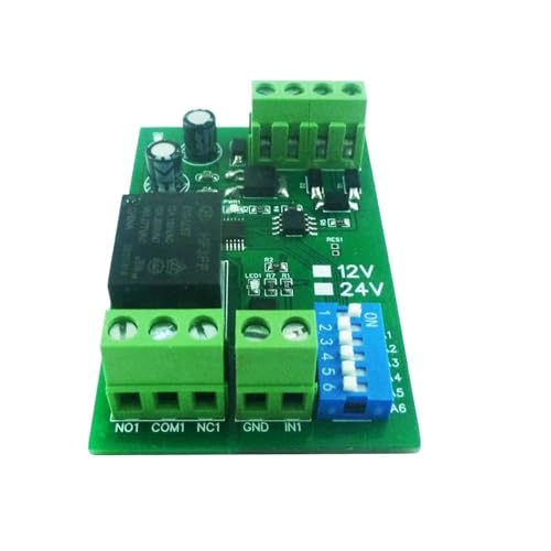 Commutateur numérique RS485 12 canaux avec module relais Modbus RTU DC12V pour carte DiDo