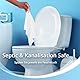 WhyWorry Feuchtes Toilettenpapier Spülbar, 20x25 cm Extra Groß Feuchttücher Toilette mit Kamille & Vitamin E, Reinigungstücher für Erwachsen, 100% Pflanzlich, Wiederverschließbar, Meer, 144 Stück