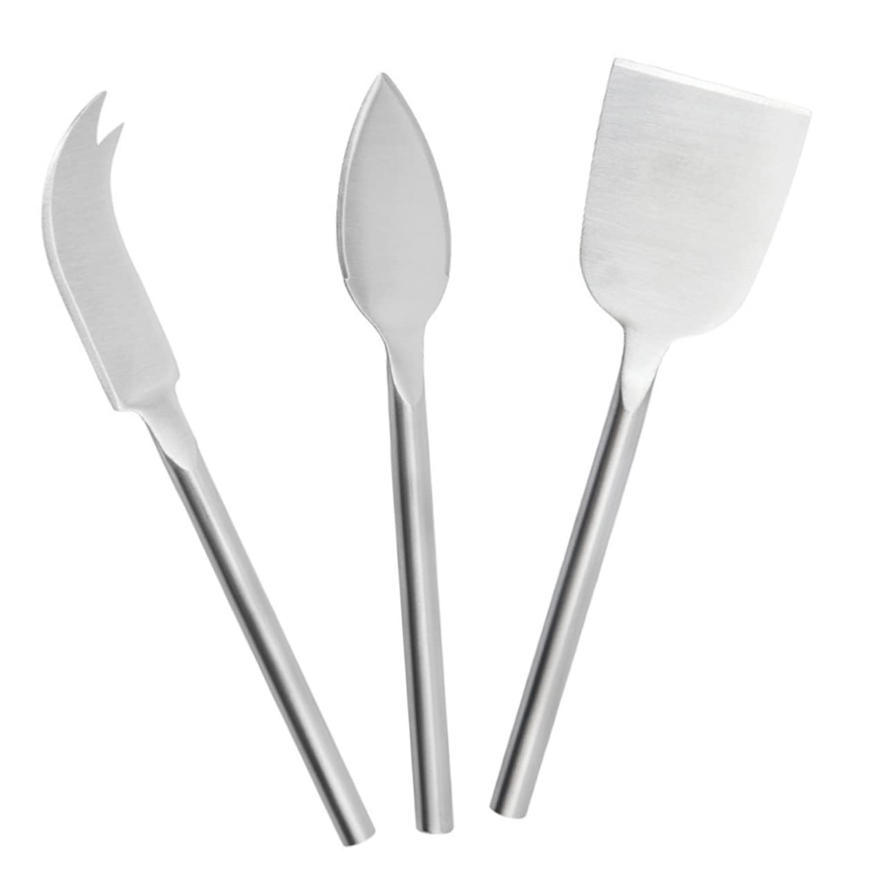 BRIGHTFUFU Complete Cheese Knife Set Cheese Cutters Spatula Fork Charcuterie Utensils Made of Stainless Steel for Hard Semi-soft Cheese