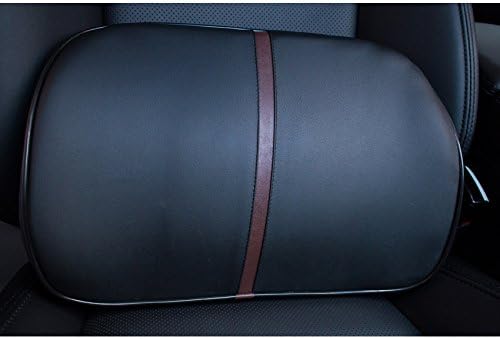 Miniatura 2 de Cojín de apoyo lumbar para asiento de automóvil, cojín de apoyo lumbar, rebote lento, espuma viscoelástica (soporte lumbar, negro)