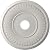 Ekena Millwork CMP19BEGBW Berkshire Thermoformed PVC Ceiling Medallion (Fits Canopies up to 8 3/8"), 19"OD x 3 1/2"ID x 1"P, UltraCover Satin Blossom White