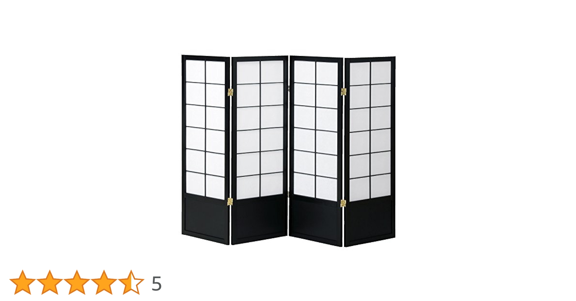 Amazon｜完成品 天然木の和風衝立 4連タイプ 高さ120cm 間仕切り