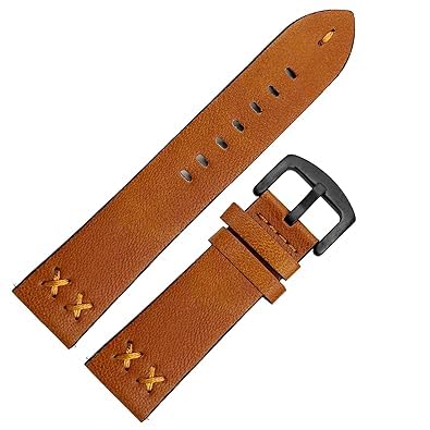 HMT FASHION® Plane Leather Straps Quick Release Watch Bands, Watch Straps for Men For 20mm, 22mm, titan, timex etc. and 20/22 MM Smart Watches (20 MM- TAN) (B0CXN8YX4G) Amazon Price History, Amazon Price Tracker