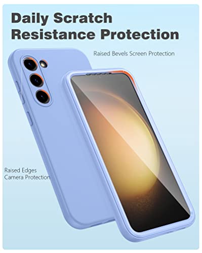 Fntcase For Samsung Galaxy S23+Plus Case: Shockproof Protective Silicone Phone Cases - Dual Layer Slim Rugged Full Protection Durable Tough Drop Proof Tpu Case - 2023, 6.6Inch (Periwinkle Blue) #TOP3