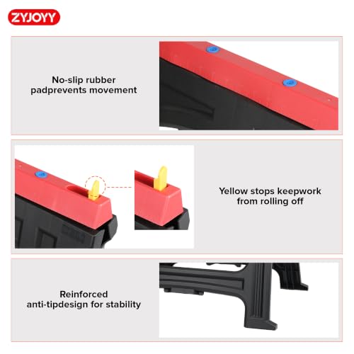 ZYJOYY Folding Plastic Sawhorse 2-Pack