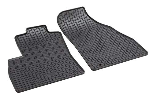 ilTappetoAuto® rigum900583 Alfombrillas Coche sobre tamaño de auténtica Goma inodora, Negro