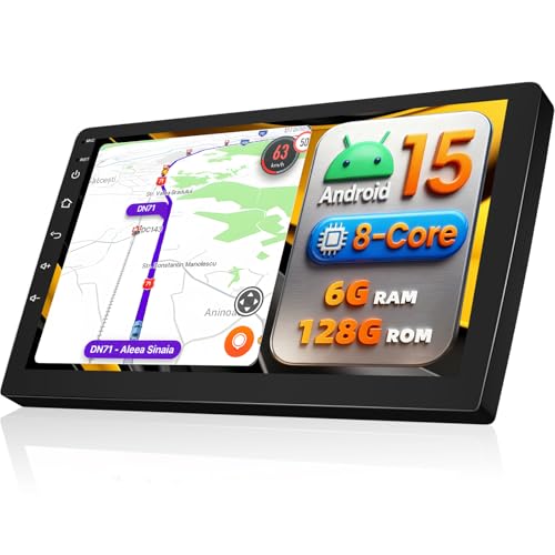 AUOMETO 10�C���` 8 �R�A Android 2DIN �f�B�X�v���C�I�[�f�B�I�A6G+128G�A�A���h���C�h�i�r�AWi-Fi/BT/USB�e�U�����O�ɑΉ��A�J�[�X�e���IBluetooth�AAndroid Auto&CarPlay���C�����X�A����36