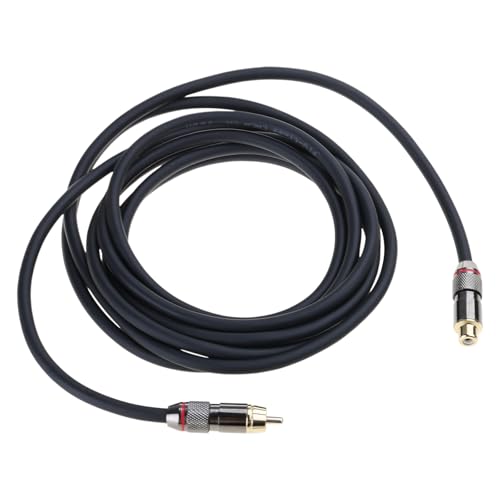 QMQJIA Clearly Sound with Sound Extension Cable Solid Build for Amplifiers Subwoofers HiFi Analogs & Digital Compatibility