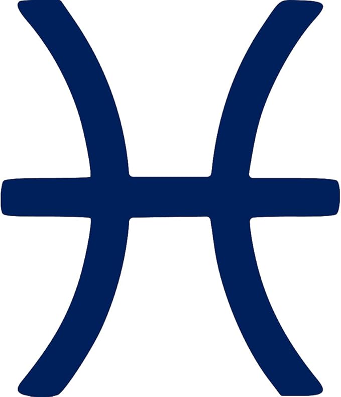 THE BANGLES Pisces Zodiac Signs (Navy Blue) (Set of 2) Premium Waterproof Vinyl Decal Stickers for Laptop Phone Accessory Helmet Car Window Bumper Mug Tuber Cup Door Wall Decoration