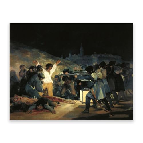 Peinture sur toile le romantisme Goya : tableau 3 mai 1808 pour décoration murale salon