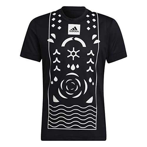 Preisvergleich Produktbild adidas Herren Paris Flft T-Shirt, schwarz / weiß, XS