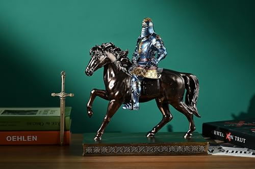Estatua Caballero Guerrero de Caballería Azul miniatura 5