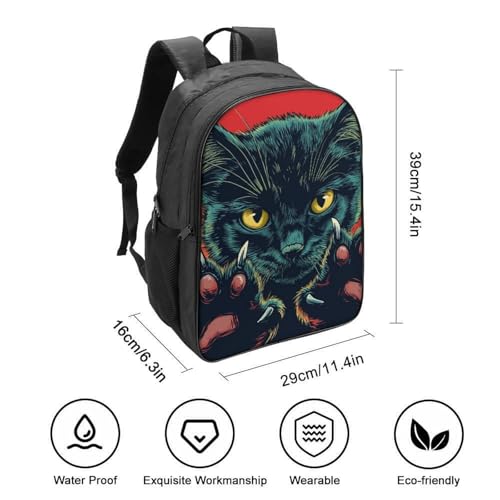 Mochila escolar de cat impermeable con colgantes kawaii para niñas 2