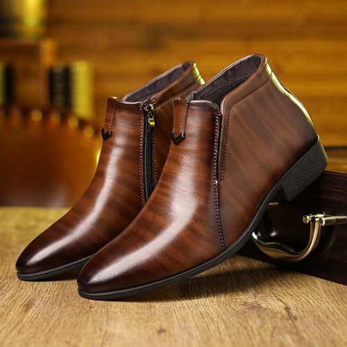 Men's Black Dress Boots Oxford Shoes Men's Casual Shoes Black Dress Boots Men2