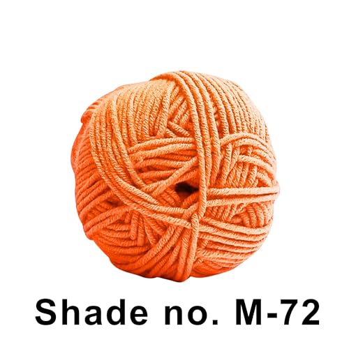 Image of VCR 4 Ply Rose Red Yarn, 100 Grams Hank, 190 Meters Length, Acrylic Ball for Crochet and Knitting, Soft Crosia Threads, Pack of 1 Yarn, Suitable for DIY Crafts
