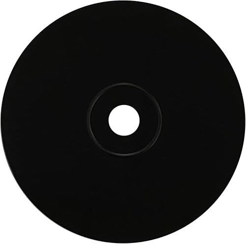 Miniatura 4 de CD en blanco - CD-R de vinilo de grado profesional con centro imprimible por inyección de tinta blanca y superficie de grabación negra, paquete de 25