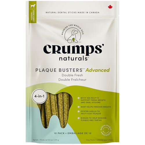 Crumps Naturals Plaque Busters Advanced - Double Fresh Dental Sticks 9.5oz